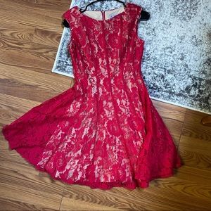 SALE 🌹Red Lace Holiday Dress